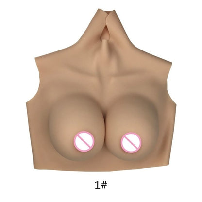 Realistic Sissy B-Cup Breast Forms - Ideal for Crossdressers, Transgender Women
