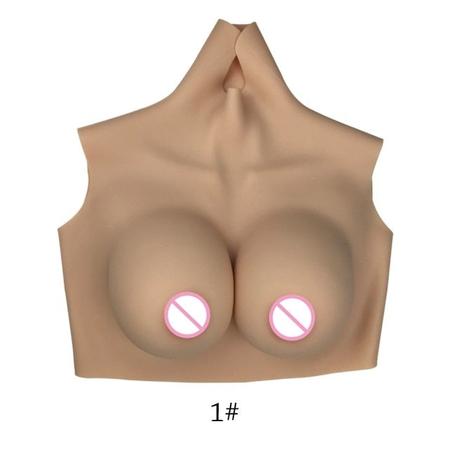 B-Cup Silicone Breastplate with Filling Options - product image 6