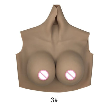 Realistic Sissy B-Cup Breast Forms - Ideal for Crossdressers, Transgender Women