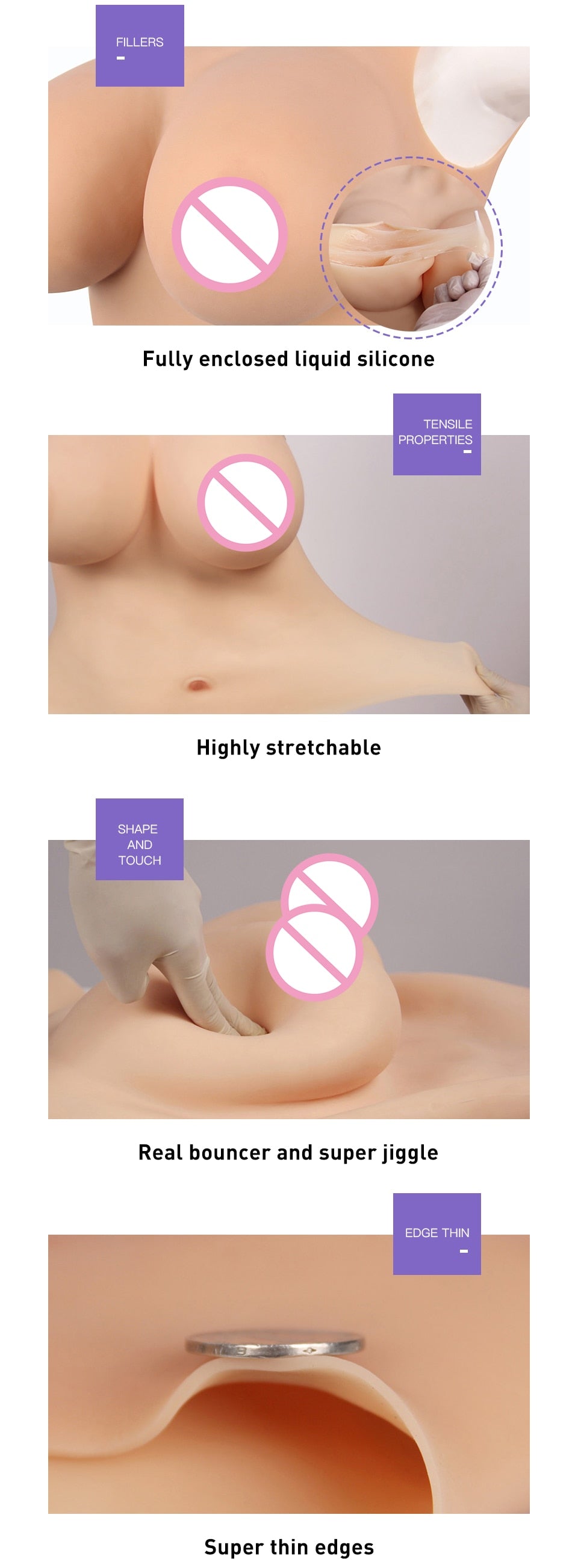 B-Cup Silicone Breastplate with Filling Options - product image 10