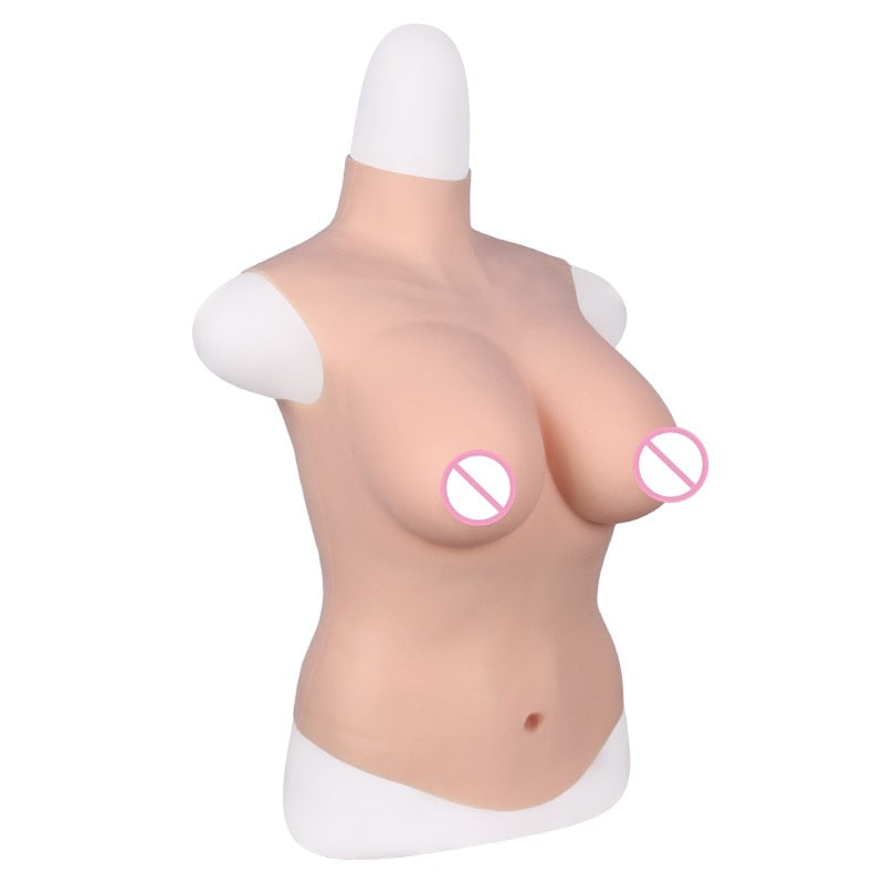 D-Cup Silicone Breastplate Bodysuit - product image 3