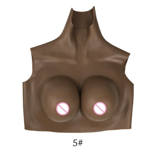 D-Cup Silicone Breast Forms and Tights Suit - Ideal for Transgender Women, Crossdressers, and Cosplayers