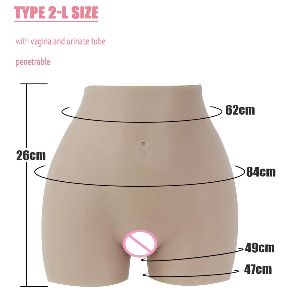 Silicone Fake Vagina Pants
