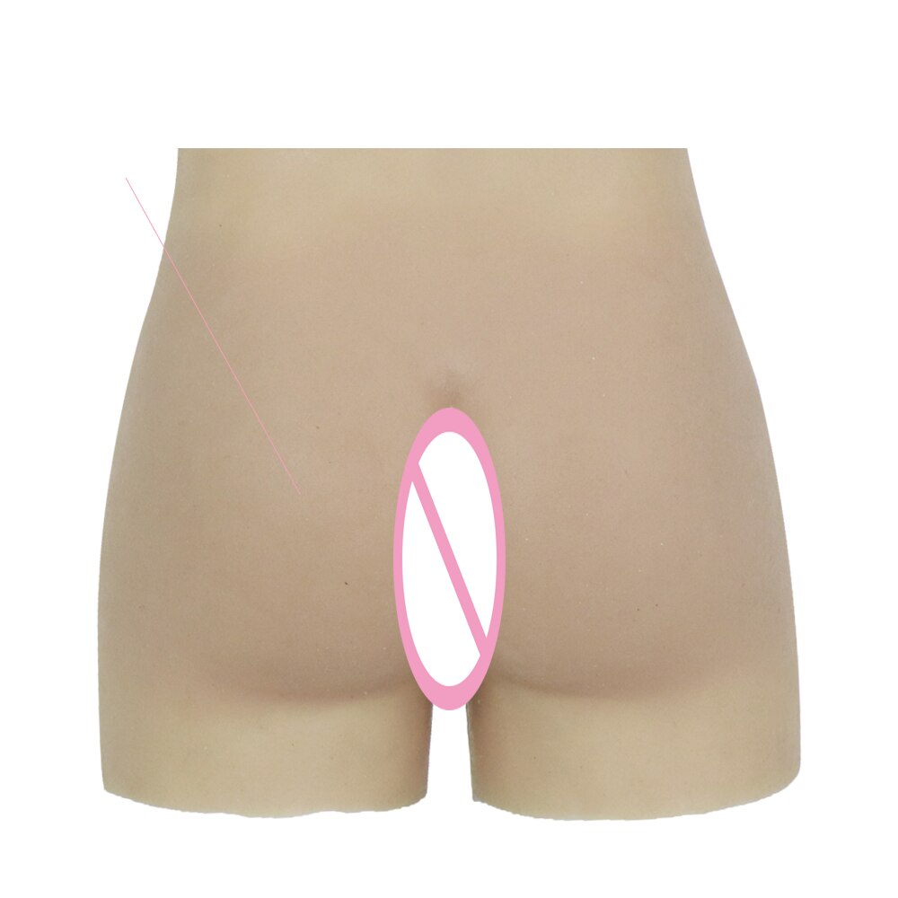 Silicone Fake Vagina Pants