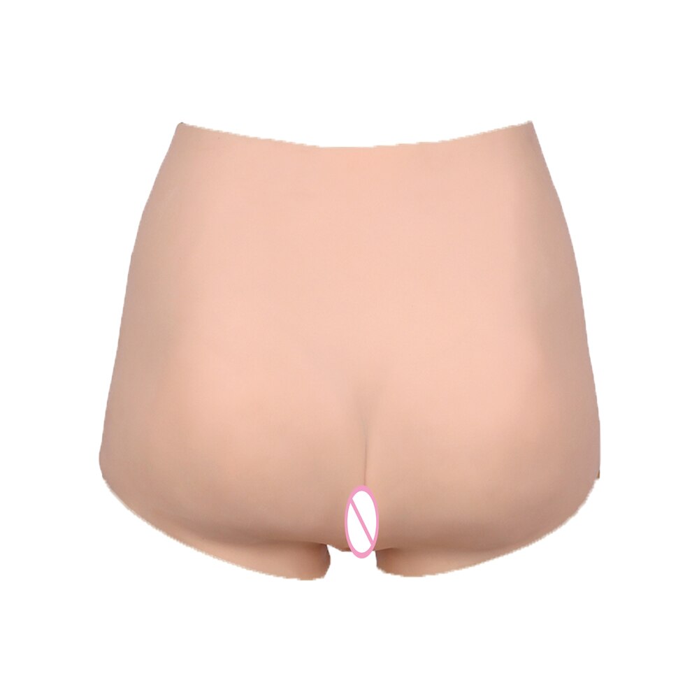 Jopoha Fake Silicone Vagina Underwear Silicone False Pussy Panty