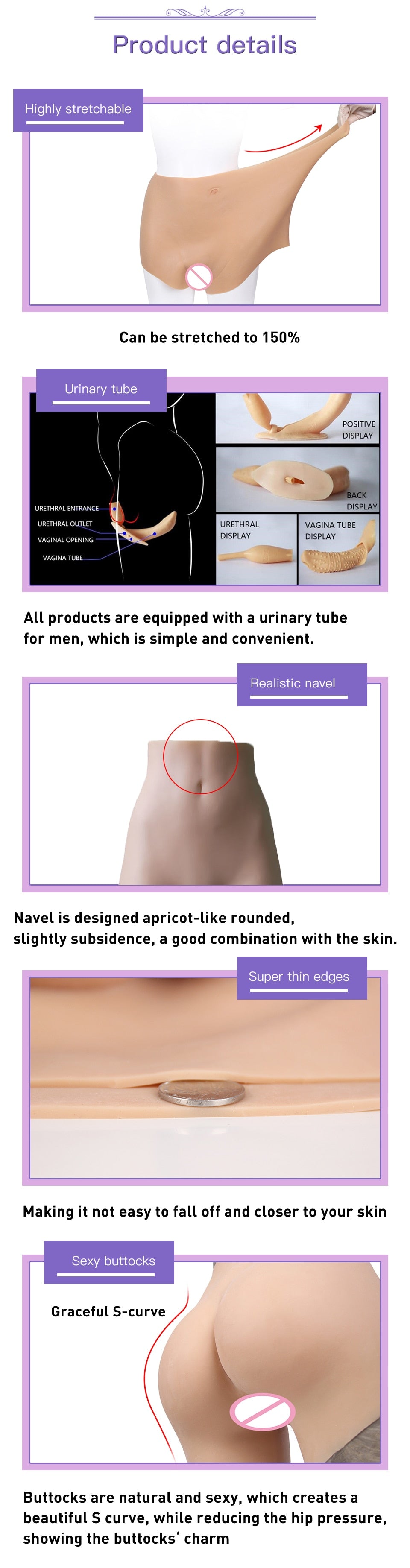 Silicone Appearance Panties for Crossdressers - Style 5 - Image 10