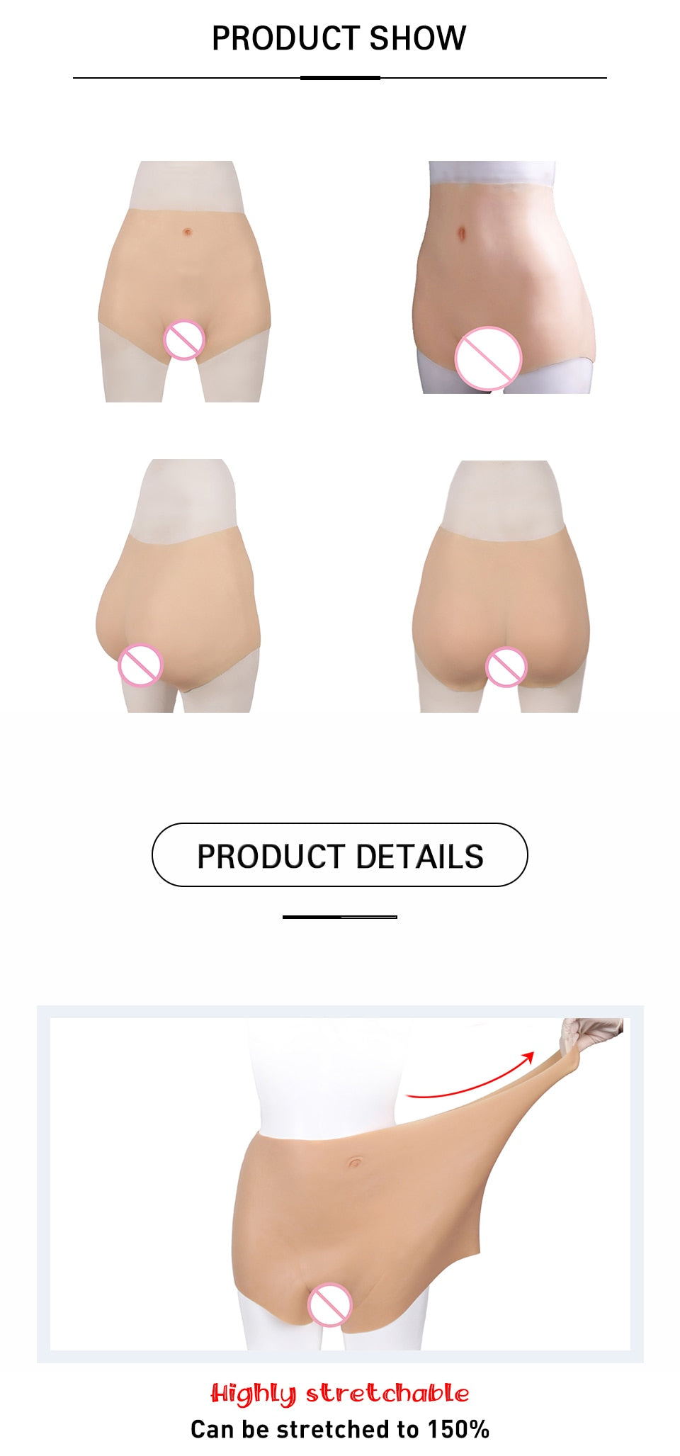 Silicone Hip-Shaping Pants for Crossdressers - Style 4 - Image 9