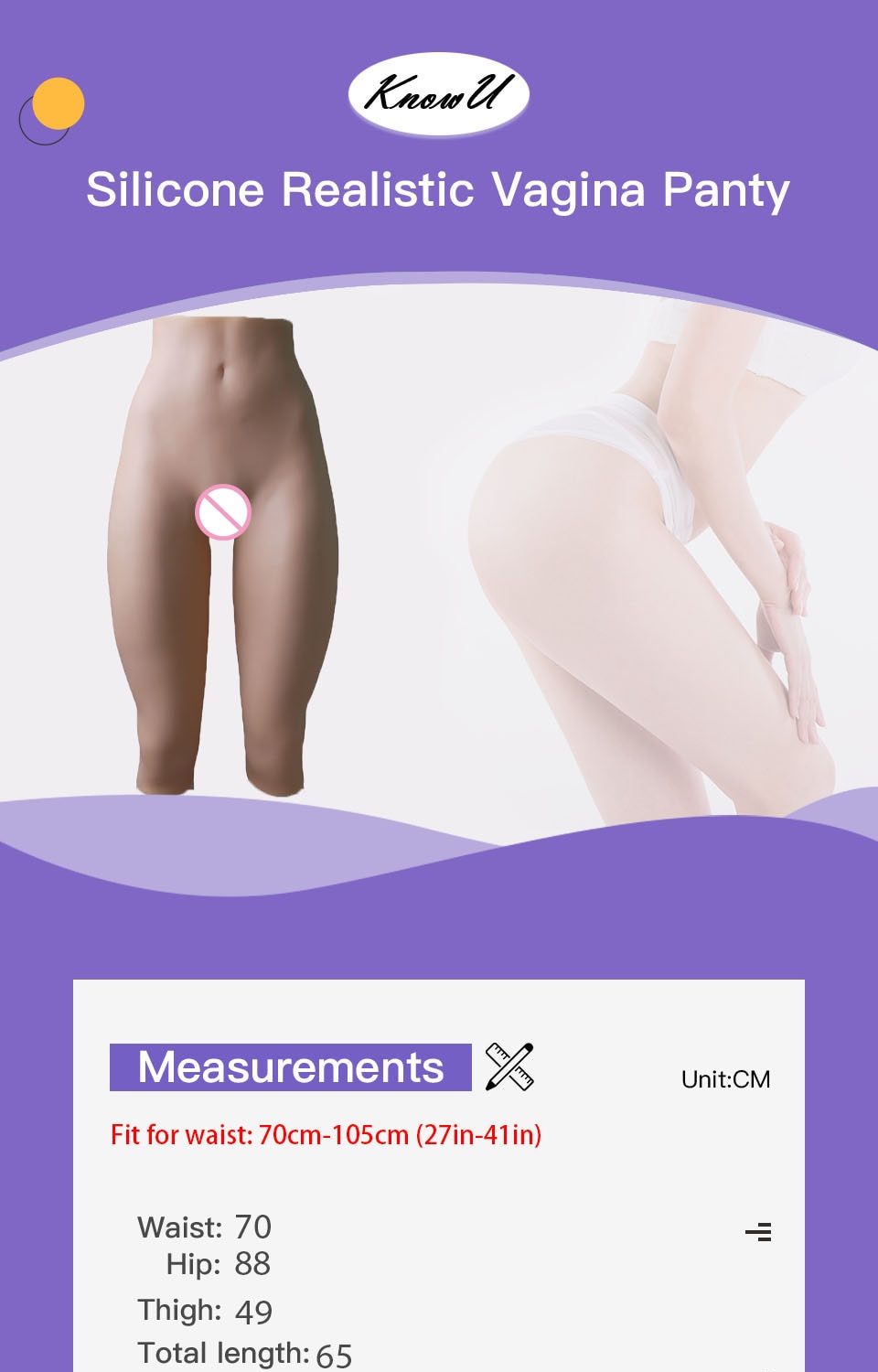 Silicone Appearance Pants for Crossdressers - Style 4 - Image 13