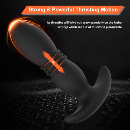 Next-Level Pleasure: Wireless Remote Control Anal Vibrator - Telescopic Dildo with Vibrating and Prostate Massaging Functions - Unleash Your Desires with this Male Sex Toy