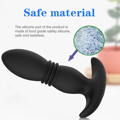 Next-Level Pleasure: Wireless Remote Control Anal Vibrator - Telescopic Dildo with Vibrating and Prostate Massaging Functions - Unleash Your Desires with this Male Sex Toy