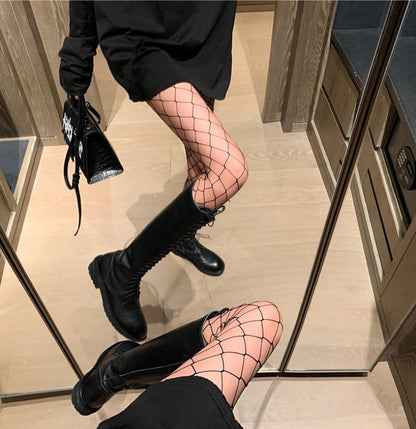 High Knee Long Mesh Tights