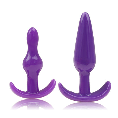 Ultimate Anal Pleasure: 4pcs/set Silicone Butt Plug Collection