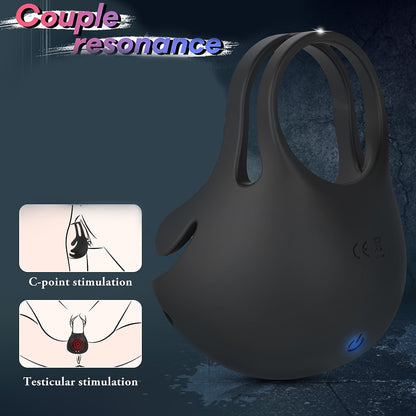 Ultimate Pleasure Experience: Wireless Remote Control Vibrating Penis Massager - Testicle Vibrating Men's Masturbator