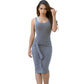 O-neck Tie Dress Front Knitted