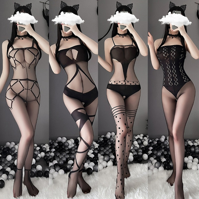 Satin Bodystocking for Crossdressers - Image 1