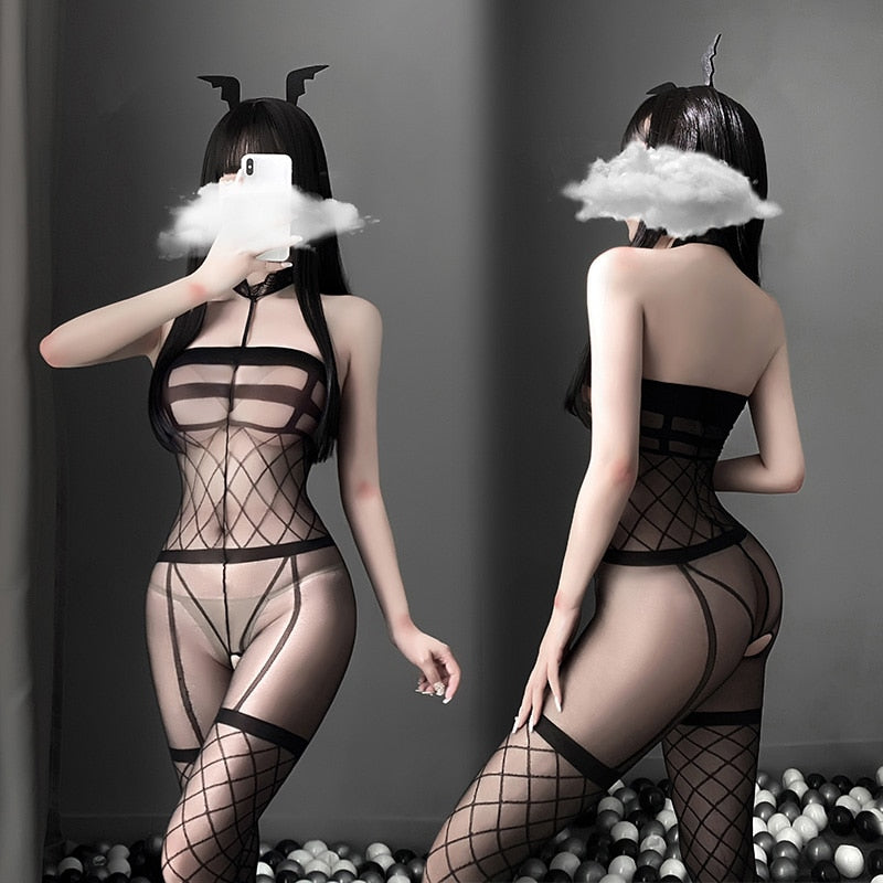 Satin Bodystocking for Crossdressers - Image 16