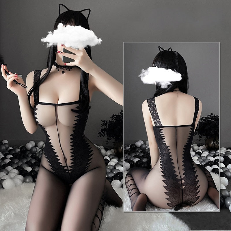 Satin Bodystocking for Crossdressers - Image 26