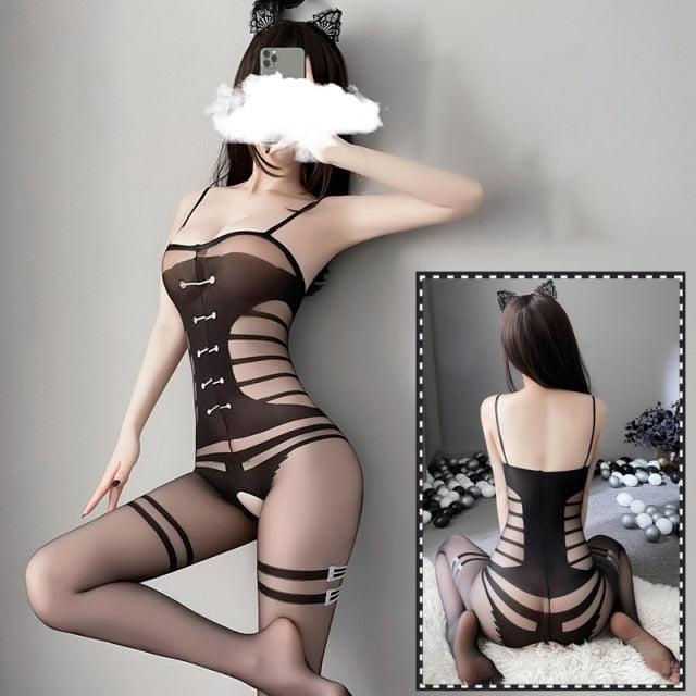 Satin Bodystocking for Crossdressers - Image 31