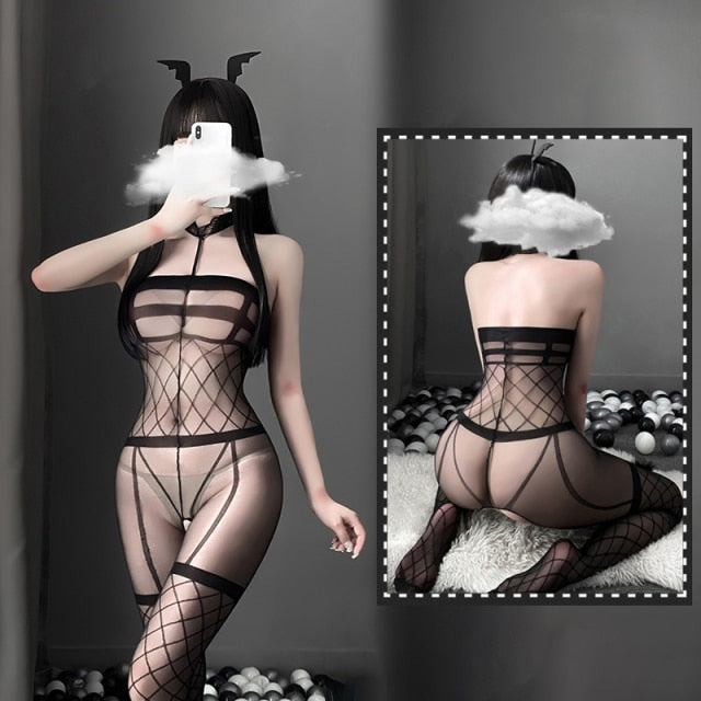 Satin Bodystocking for Crossdressers - Image 3