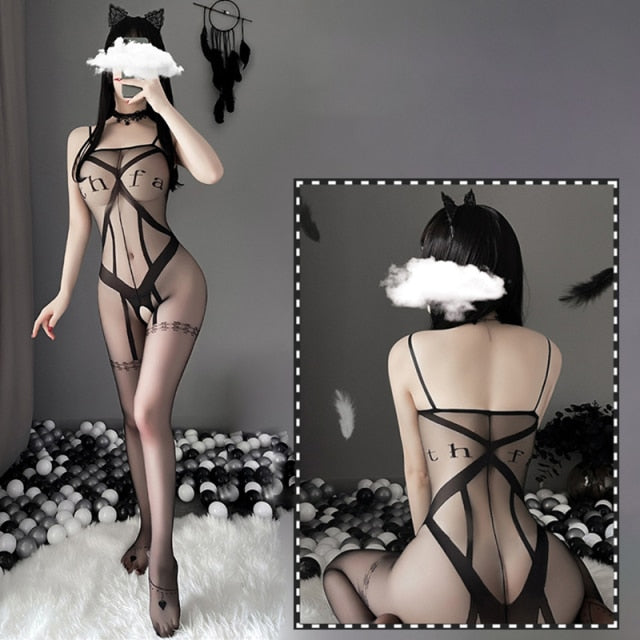 Satin Bodystocking for Crossdressers - Image 25