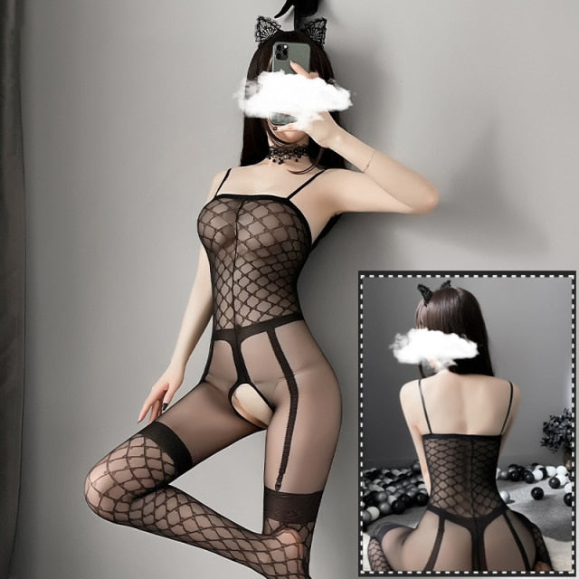 Satin Bodystocking for Crossdressers - Image 17