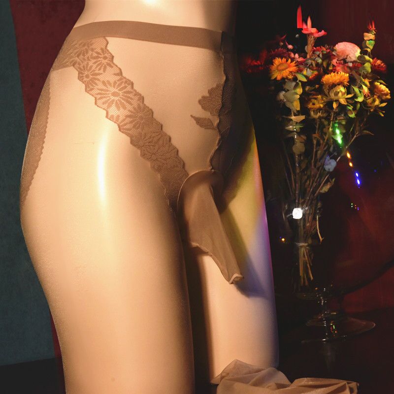 Lace Silky Tights for Crossdressers - Image 6