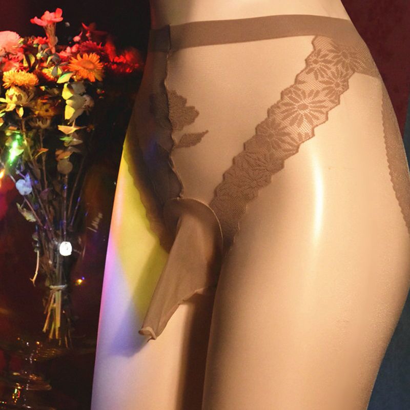 Lace Silky Tights for Crossdressers - Image 13