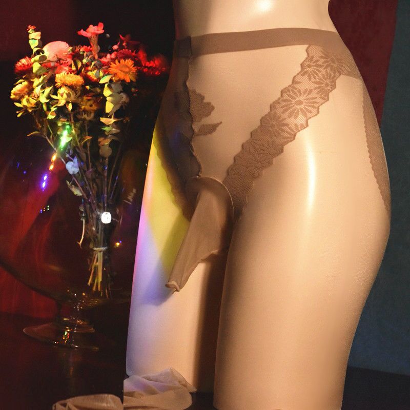 Lace Silky Tights for Crossdressers - Image 11
