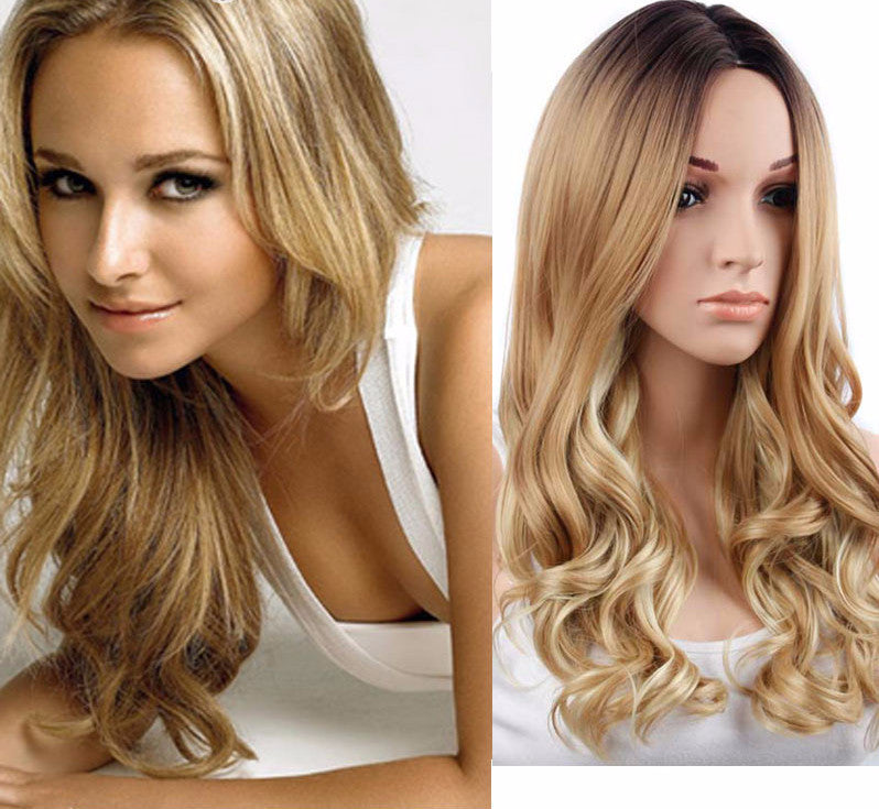 Long Curly Blonde Wig for Crossdressers