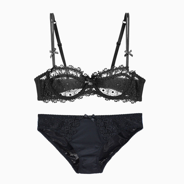 Lace Bra and Brief Set for Crossdressers - Style 2 - Image 5