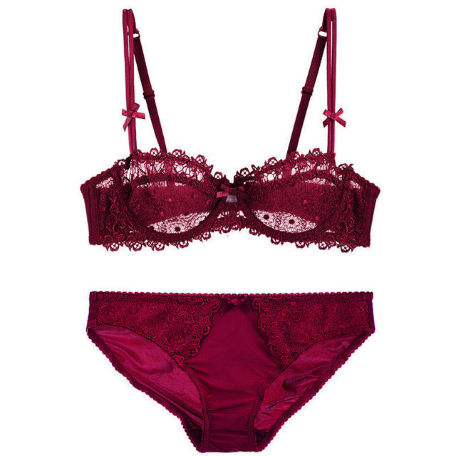 Lace Bra and Brief Set for Crossdressers - Style 2 - Image 6