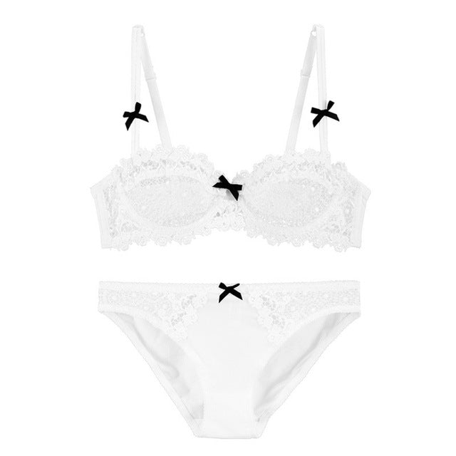Lace Bra and Brief Set for Crossdressers - Style 2 - Image 2