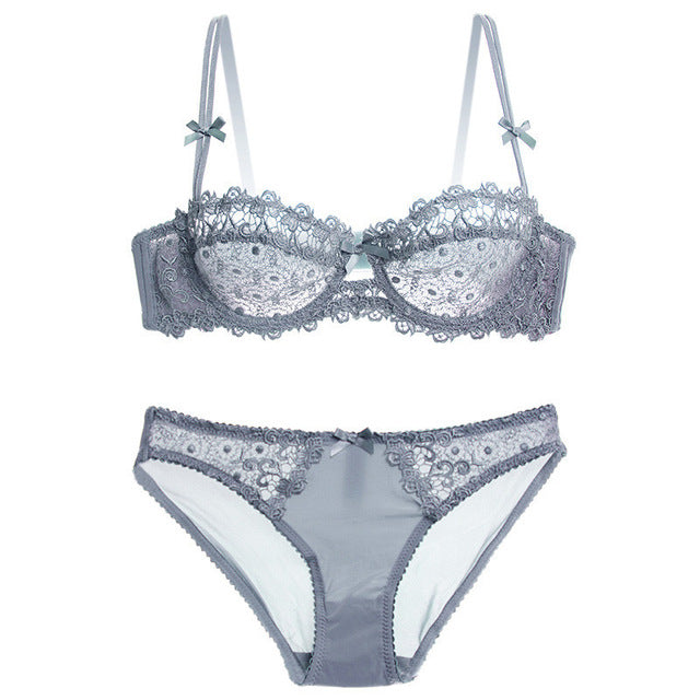 Lace Bra and Brief Set for Crossdressers - Style 2 - Image 3