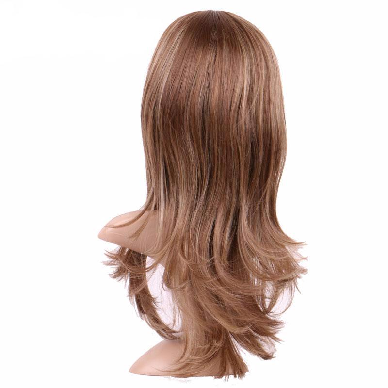 Long Brown Wavy Wig for Crossdressers