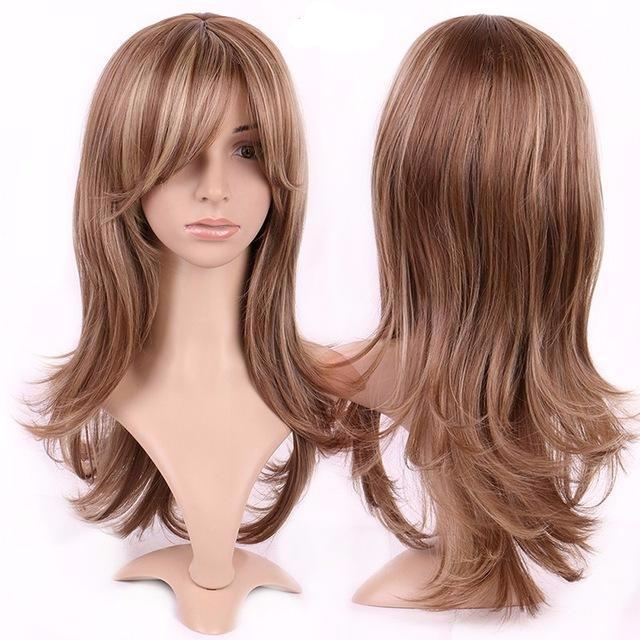 Luscious Long Brown Wig for Crossdressers - Perfect for Daily Wear or Costume Parties