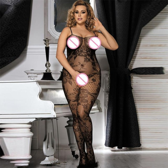 Plus Size Lace Babydoll for Crossdressers - Style 3 - Image 4