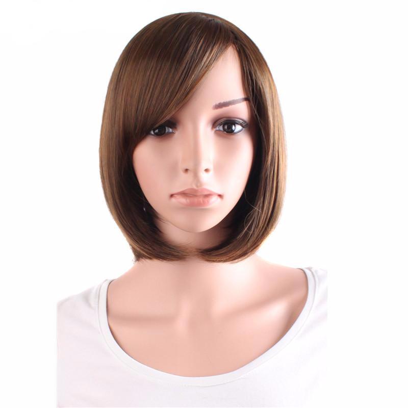 Short Wig for Crossdressers - Black and Brown Shades
