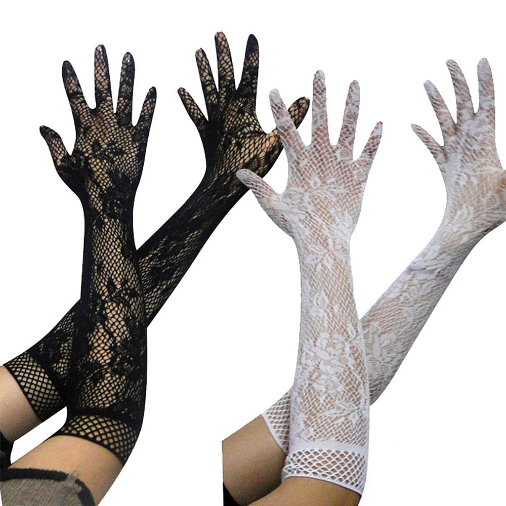 Elegant Temptation: Long Elastic Lace Arm Sleeve Glove - Image 2