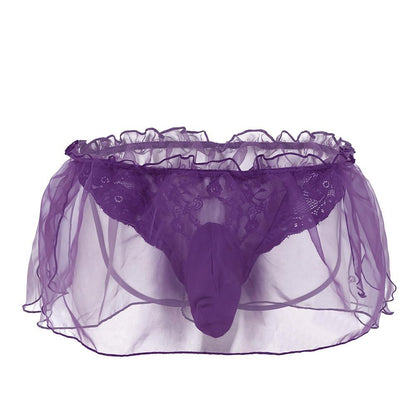 Lace Flower Organza G-string