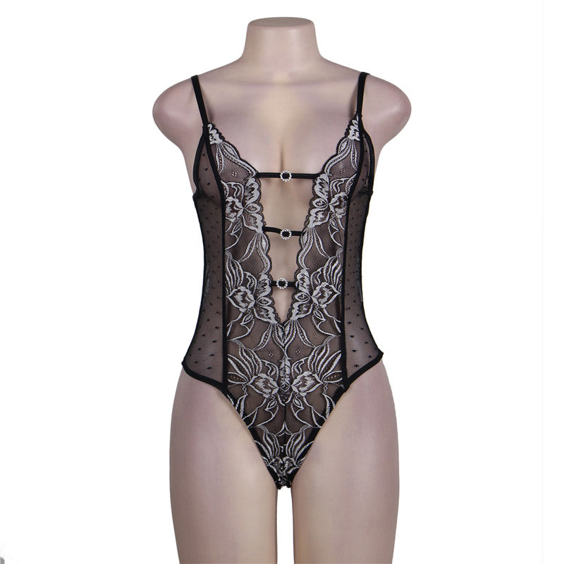 Plus Size Lace Babydoll for Crossdressers - Style 8 - Image 5