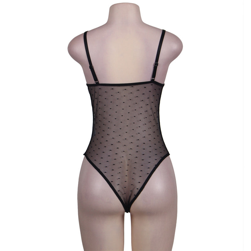 Plus Size Lace Babydoll for Crossdressers - Style 8 - Image 4