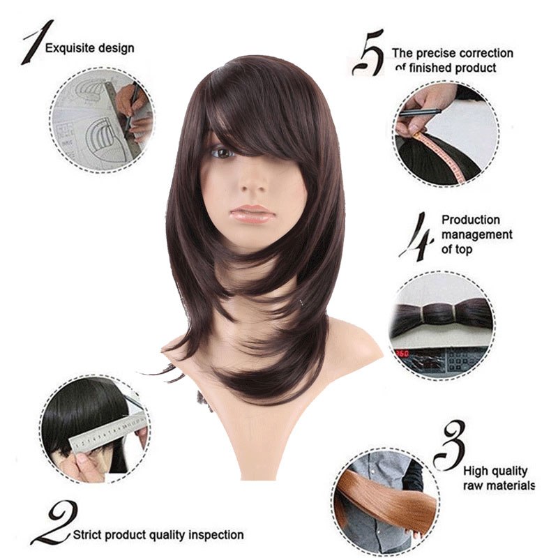 13 in Brown Full Wig for Crossdressers