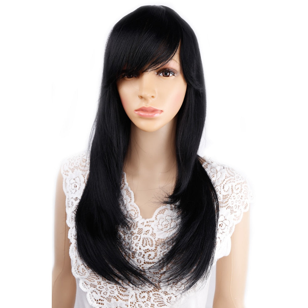 Long Straight Synthetic Wig for Crossdressers