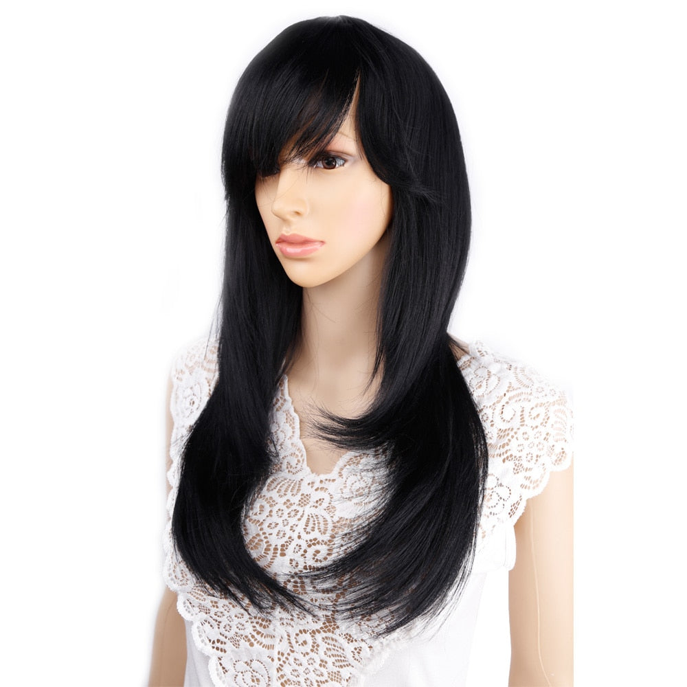 Long Straight Synthetic Wig for Crossdressers