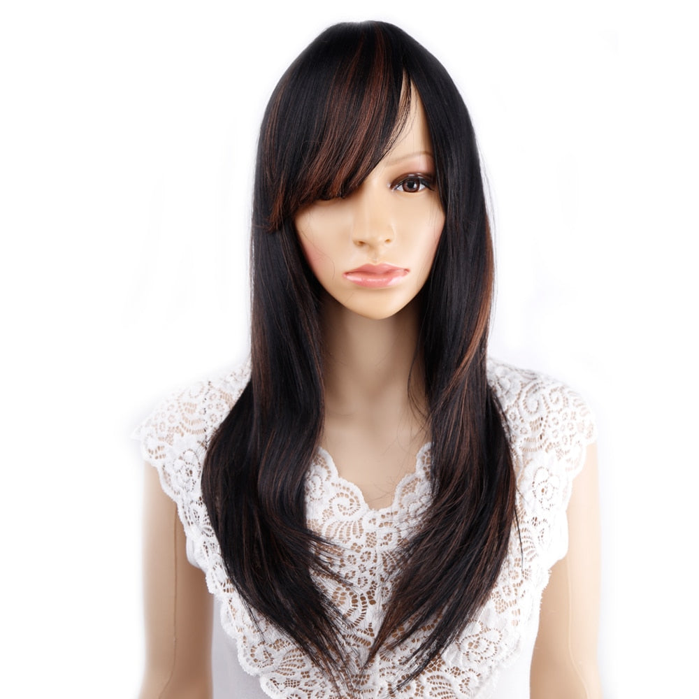Long Straight Synthetic Wig for Crossdressers