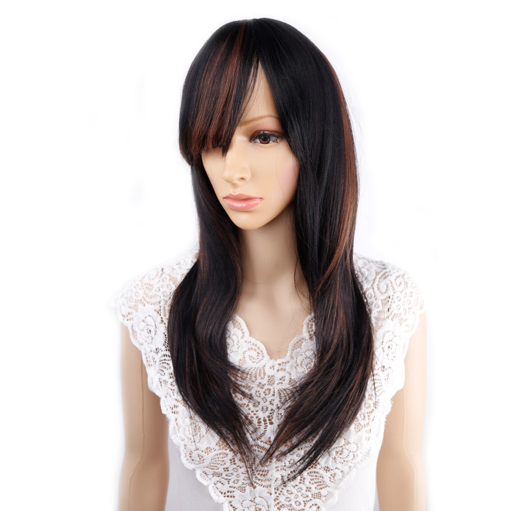 Long Straight Synthetic Wig for Crossdressers