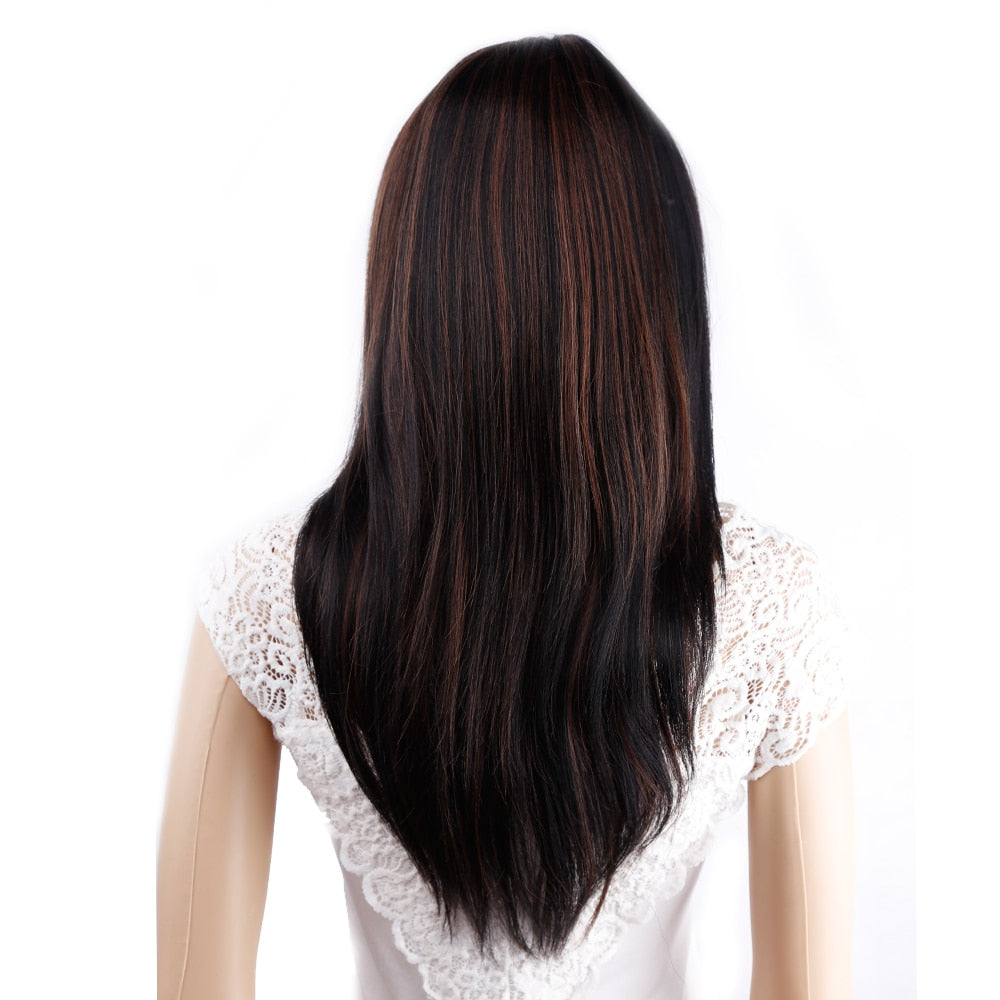 Long Straight Synthetic Wig for Crossdressers