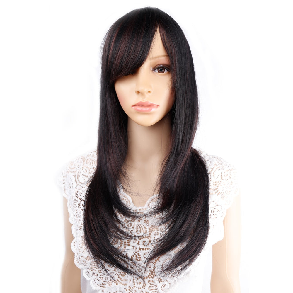 Long Straight Synthetic Wig for Crossdressers