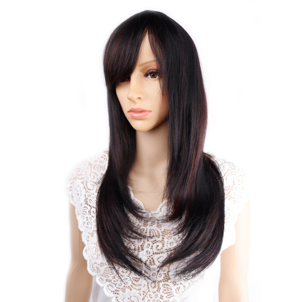 Long Straight Synthetic Wig for Crossdressers