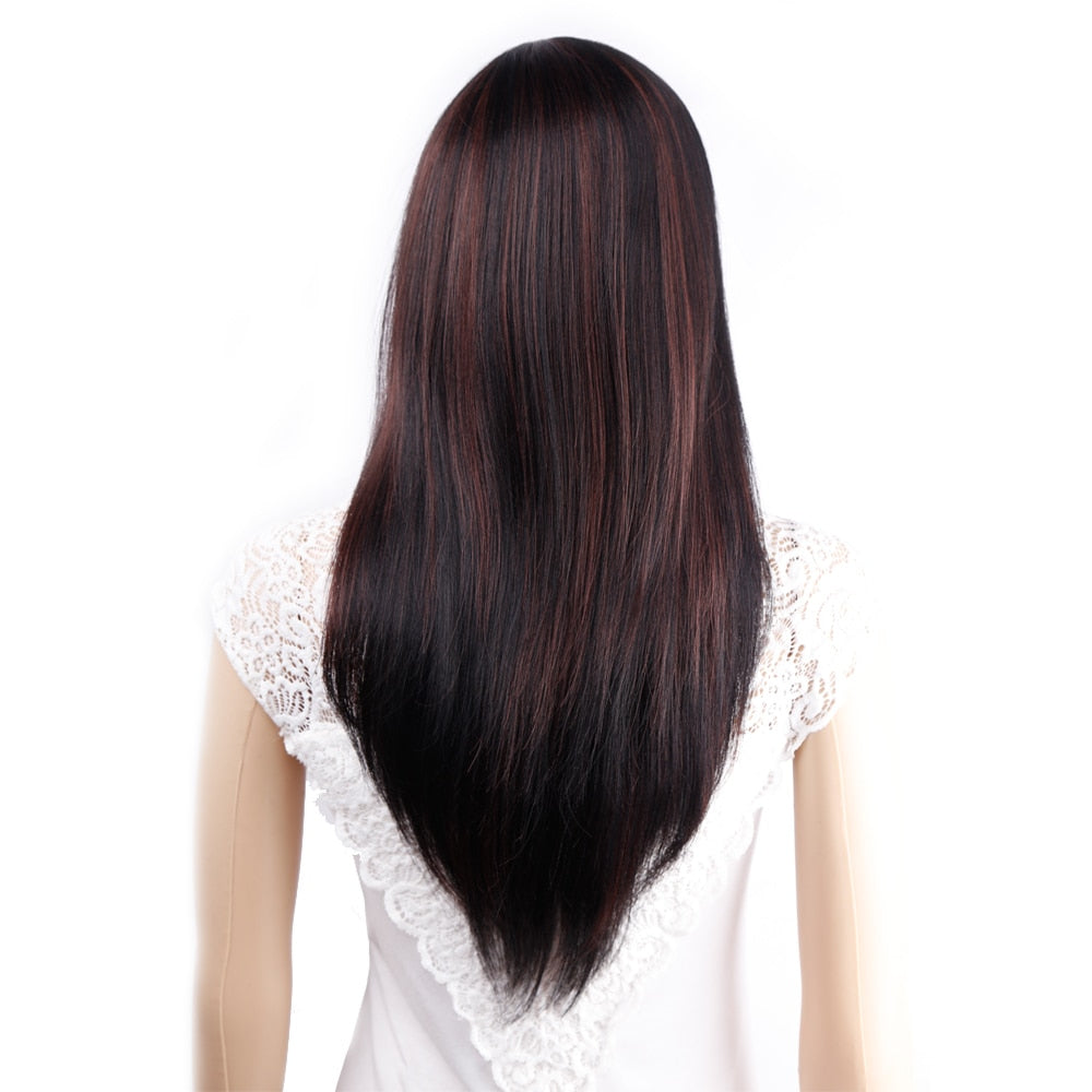 Long Straight Synthetic Wig for Crossdressers